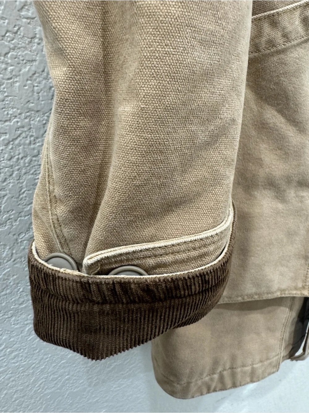 J.Crew NWT Tan Barn Jacket XS Corduroy Collar Thinsulate Insulated Chore Coat